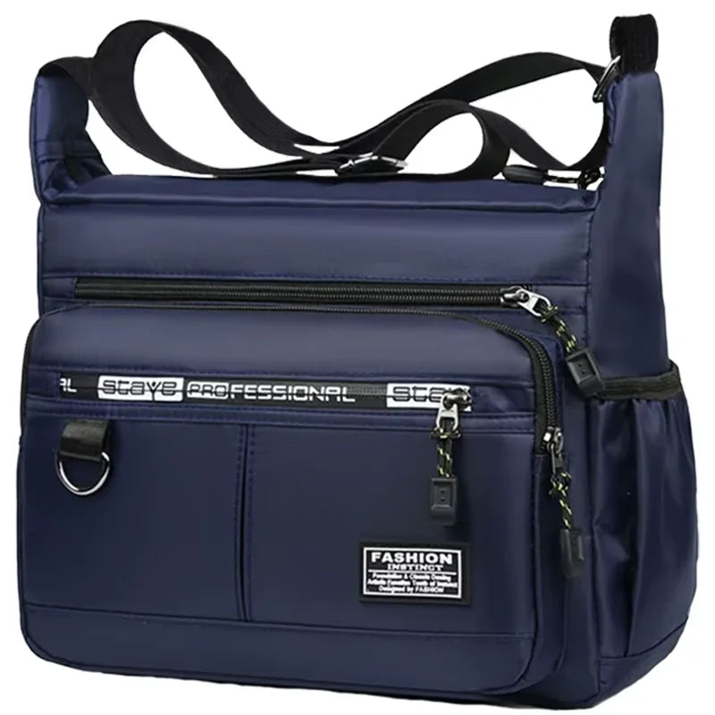 Men's Crossbody Messenger Bag – Multi-Pocket Shoulder Bag for Work, Travel & Everyday Use