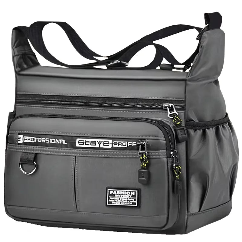Men's Crossbody Messenger Bag – Multi-Pocket Shoulder Bag for Work, Travel & Everyday Use