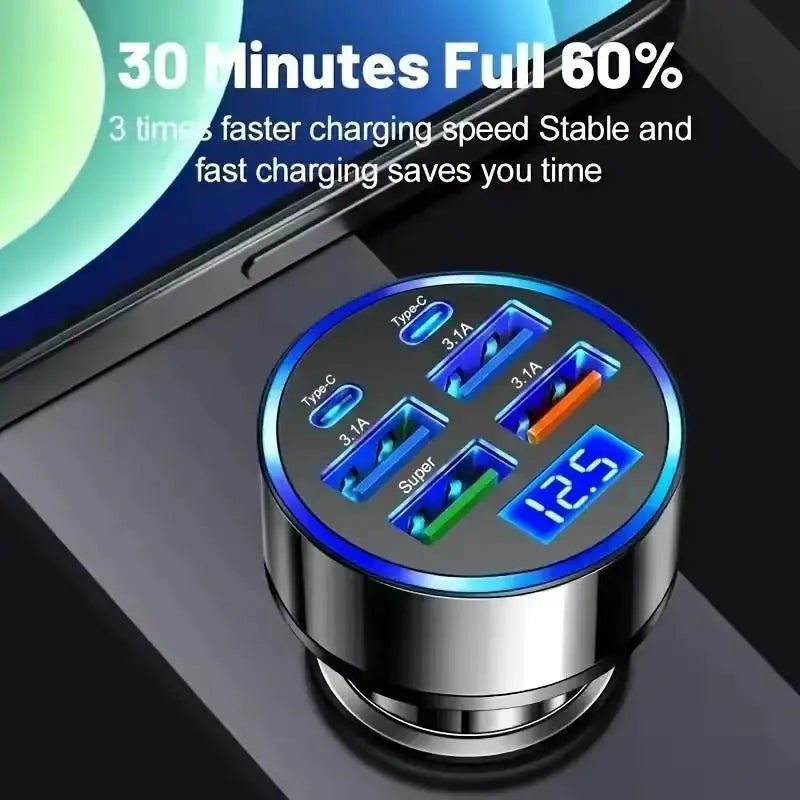 300W USB-C Fast Car Charger