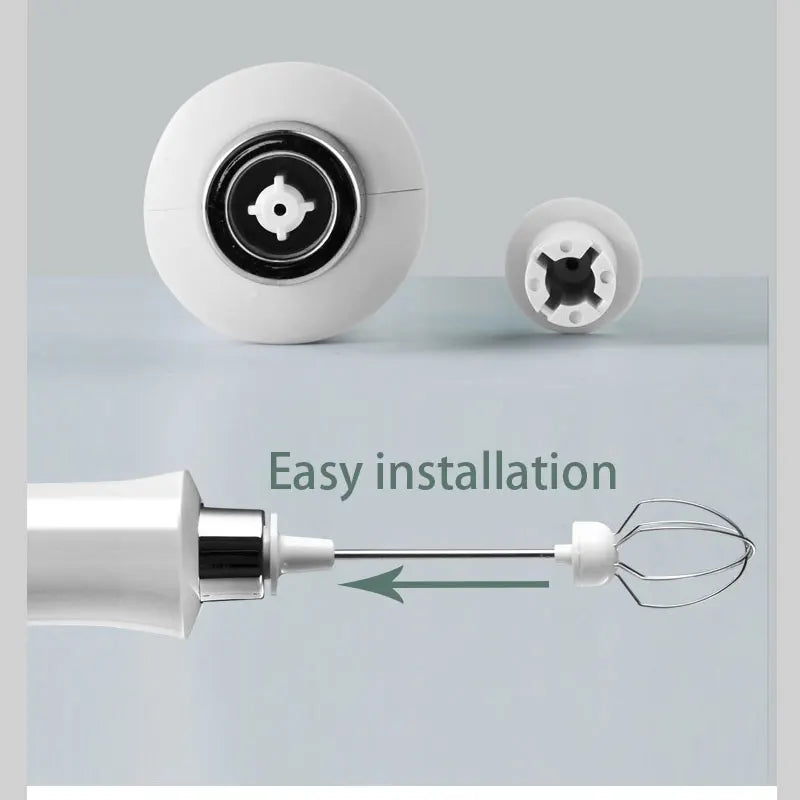 Title:
3-in-1 Rechargeable Electric Milk Frother & Coffee Mixer