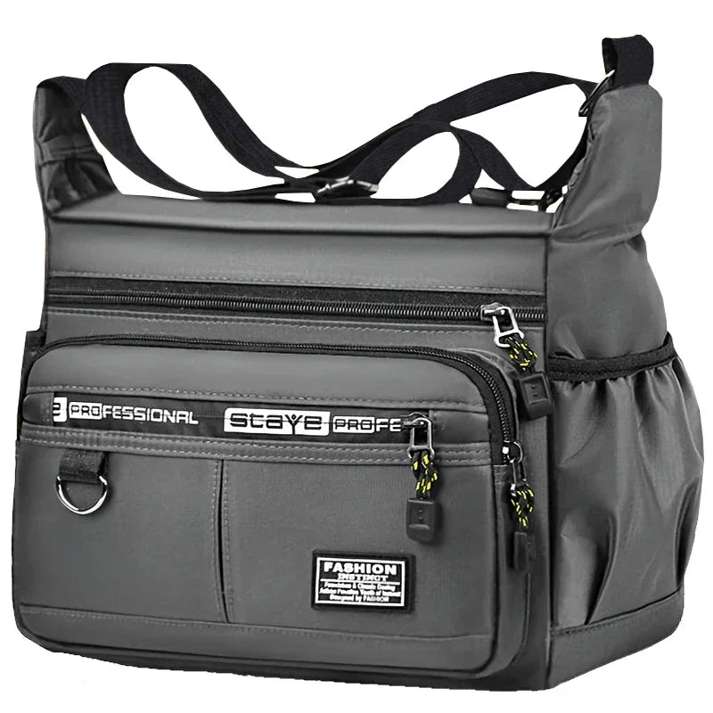 Men's Crossbody Messenger Bag – Multi-Pocket Shoulder Bag for Work, Travel & Everyday Use