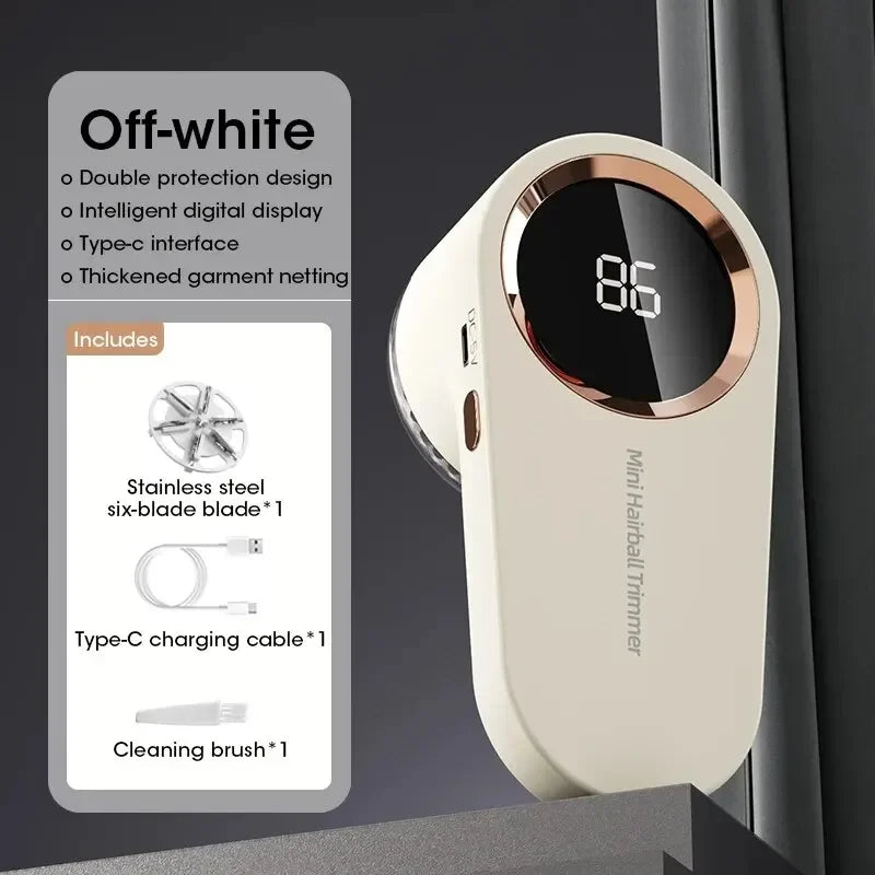Title:
Electric Lint Remover – Rechargeable Fabric Shaver with Digital Display