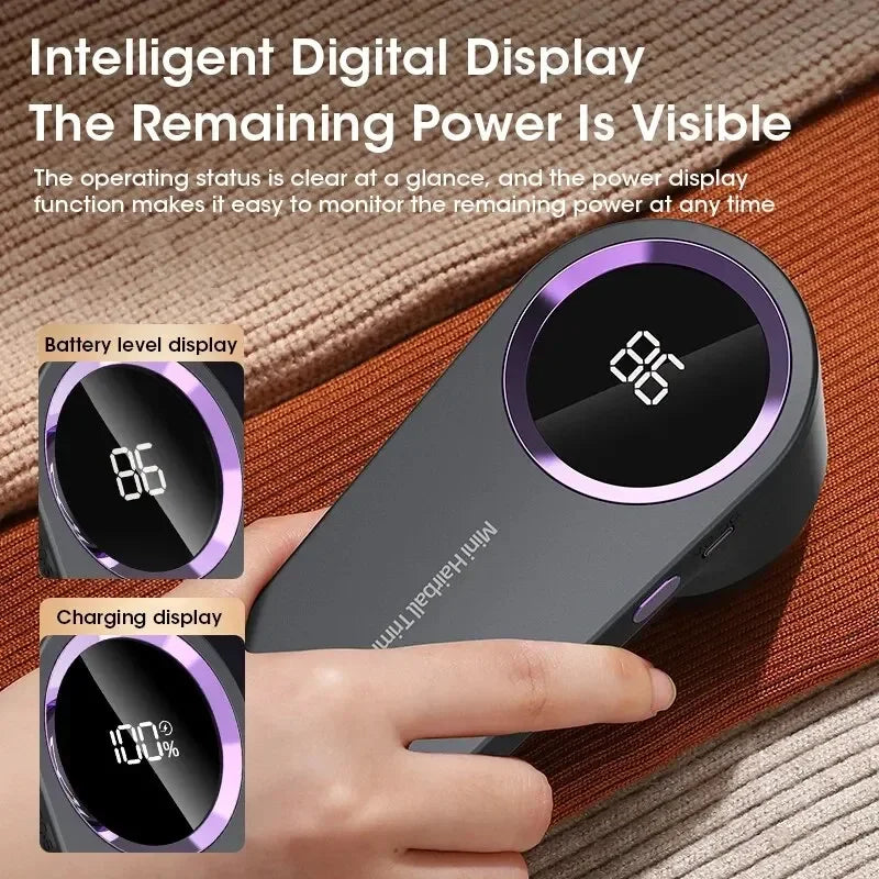 Title:
Electric Lint Remover – Rechargeable Fabric Shaver with Digital Display