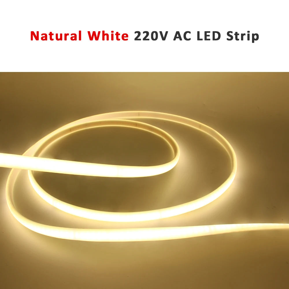 Waterproof COB LED Strip Lights – Flexible Bright Lighting for Home Décor