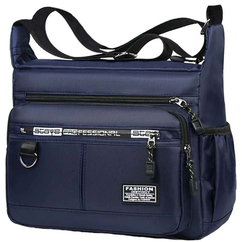 Men's Crossbody Messenger Bag – Multi-Pocket Shoulder Bag for Work, Travel & Everyday Use