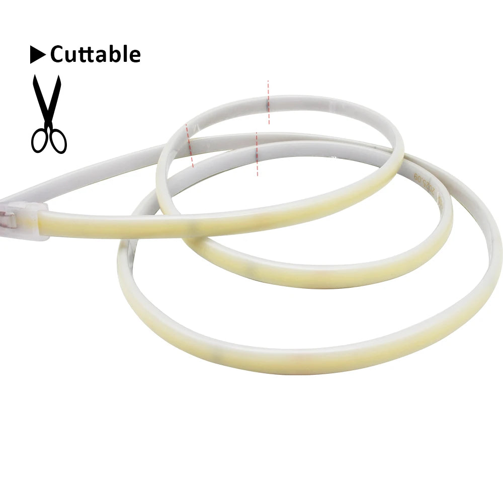 Waterproof COB LED Strip Lights – Flexible Bright Lighting for Home Décor
