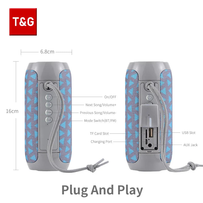 Title:
Portable Bluetooth Speaker TG117 – Waterproof Wireless Stereo Speaker